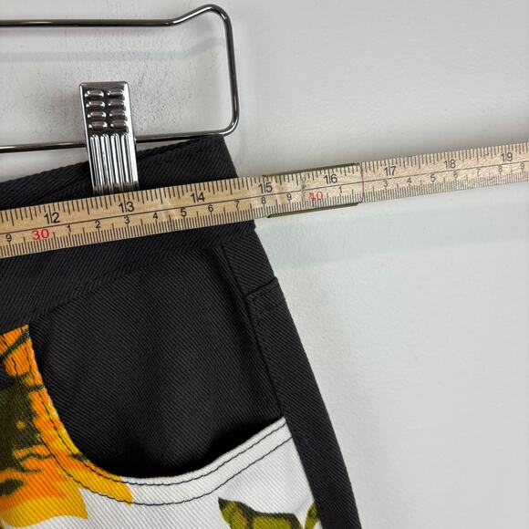 Sunflower High Rise Jeans Abstract Print Baggy Coachella Festival Size L - Picture 5 of 7